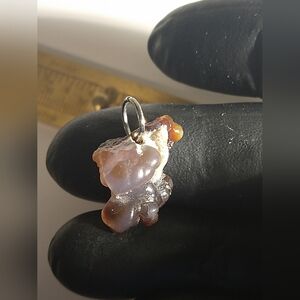 Cool Fire Agate Pendant